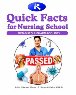 Quick Facts for Nursing School