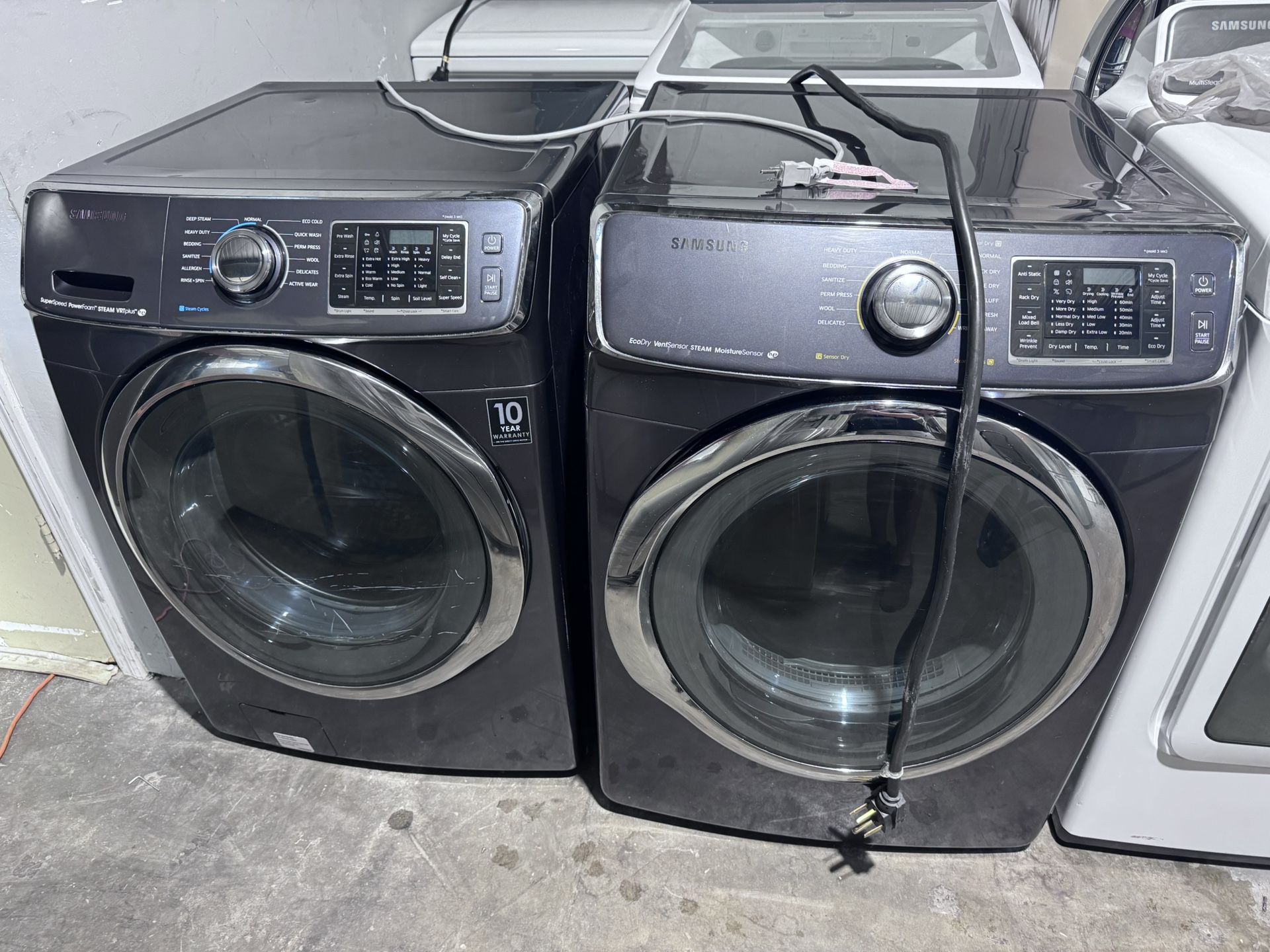 Samsung Washer And Dryer Set Xxl Capacity Gray