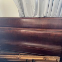 Oak Sleigh Bed Frame 