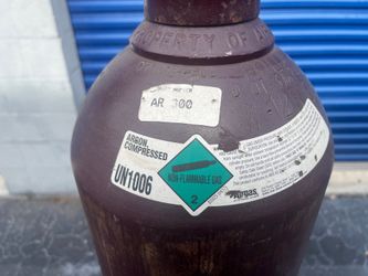 Argon gas cylinder full