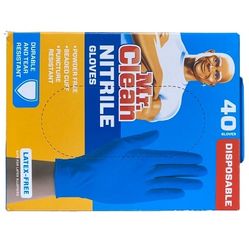 Mr. Clean Nitrile Disposable Gloves Latex Free 40 Ct Per Box Pack Of 2