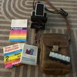 Vintage Polaroid Camera Set