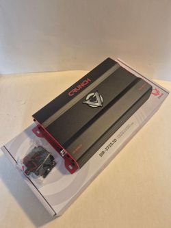 CRUNCH 3725 WATTS MONOBLOCK 1 OHM STABLE BUILT IN CROSSOVER WITH BASS CONTROL CAR AMPLIFIER
