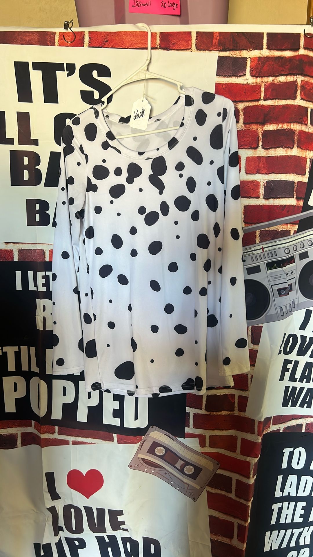 Adult Women Halloween 101 Dalmatians Costume One Size New