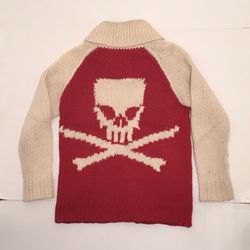 Polo Rugby Red Skull Cardigan  ( Limited Edition) 