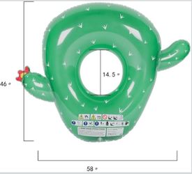 Inflatable Cactus Pool Float Ring