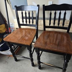 2 High Table Chairs 