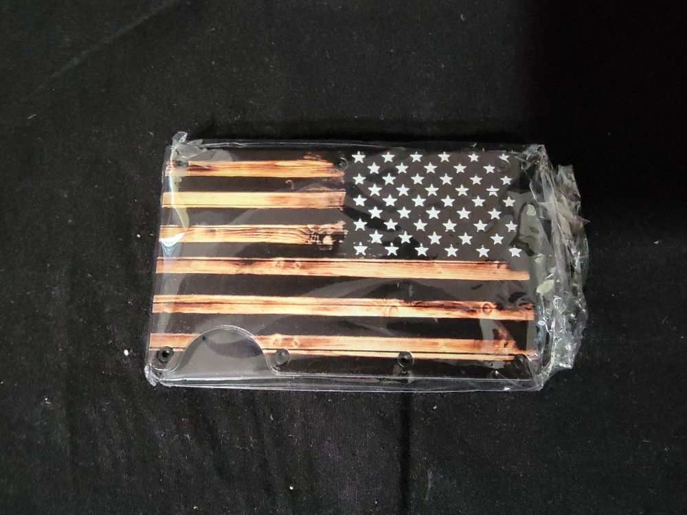 American Flag Metal Wallet For Sale
