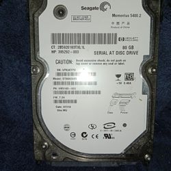 HP Seagate Momentus ST98823AS 5400RPM 80GB 2.5" Hard Drive 21-3