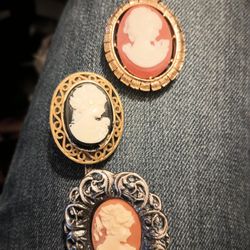 Three Cameo Pendants