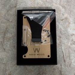 Avant wood Money Clip Wallet