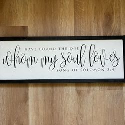 Song Of Solomon Love Plaque