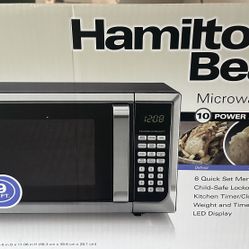 🔥 Brand New Hamilton Beach Microwave – 0.9 cu ft / 900W – Sealed Box
