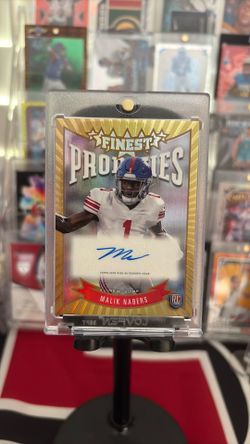 Rookie Malik Nabers autograph