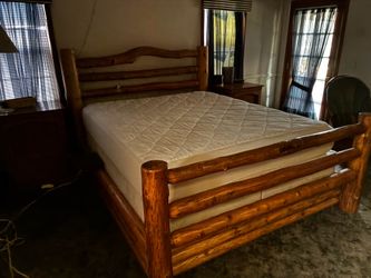 Custom California King Log Bedroom set