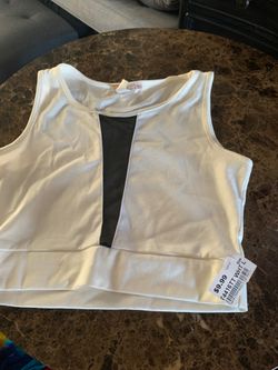 White crop top