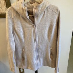 90 Degree By Reflex Zip Jacket w/ Hood, Faux Sherpa Lining & Thumb Holes Size LARGE