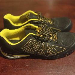 Paredes Men’s Work Steel Toe  Gym Shoes – Size 11.5 Black  Non Skid