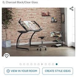 Drafting/CAD/Graphic Design 2 In 1 Table With 2 Led Desk Lights 