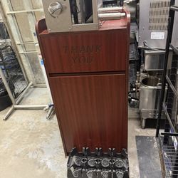 Large Comercial Restaurant Trash Bin With Tray Holder On Top 