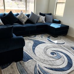 Royal Blue - Sofa Set 