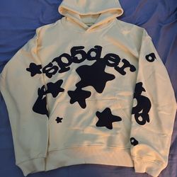 Black And Yellow Sp5der Hoodie