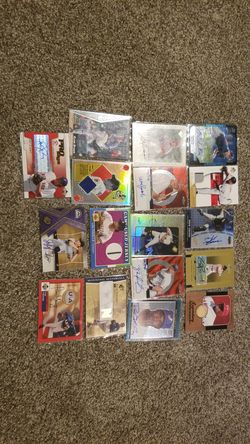 Random Autos/Jersey/Bat Baseball Cards Lot 3