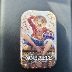 One Piece Mini Tin Set Vol 2 (2 Tins) Luffy Ace OP-13 Promo Cards Sealed