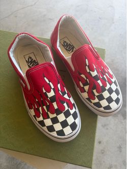 VANS FLAME SLIP ONS