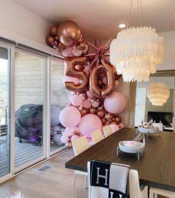 50th balloon decor