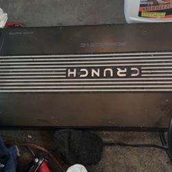 Crunch Amp And Two 12s Mtx Audio Speakers