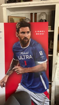 Lionel Messi Michelob Ultra Promotional Standee