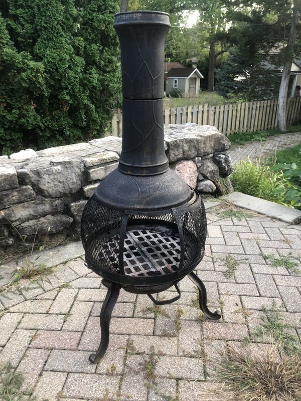 Cast Iron Wood Burning Chiminea for Sale in Mount Prospect, IL OfferUp