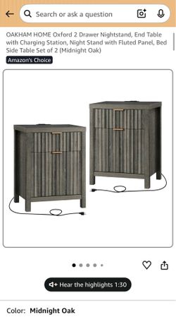 2 drawer nightstands