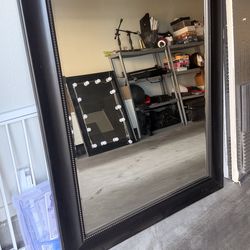 Large black mirror