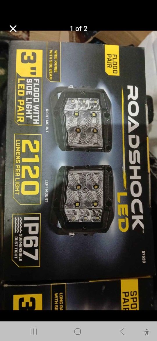 ROADSHOCK 3 IN. LED Flood With Side Light- Pair