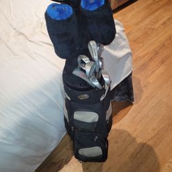 Vintage Rawlings Tour Majic Golf Clubs Complete Set And Bag