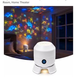 360° Rotating Ocean Projector Night Light – Rechargeable LED