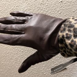 Jones New York Leather Supple Gloves 
