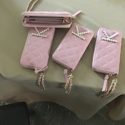 Pink Wallets With K Letter