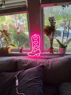 SUPER CUTE NEON COWGIRL BOOT