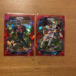 2021 PRIZM LOT OF 2 RED ICE CARDS