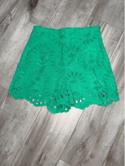 Zara green skort size small