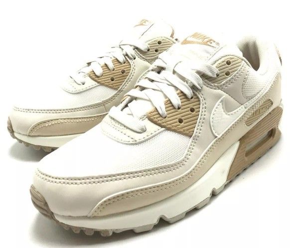 *NEW* WOMEN NIKE AIR MAX 90 TAN COCONUT MILK (DH8010 004),