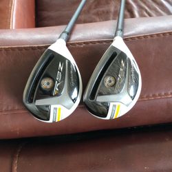 TaylorMade RBZ Hybrids RH 3-19 degrees 4-22 degrees 65 Graphite regular shaft $49 each