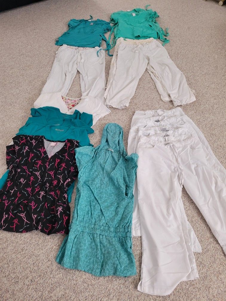 Women's Hospital Scrubs 13 Tops- 12 Pants