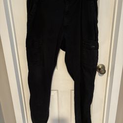 Wrangler Men's Black Relaxed Fit Cargo Pants