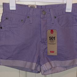 Woman’s Purple 501 Levi’s (Size:26 & 27)