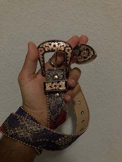 Y2K Multi Color Gemstone Belt
