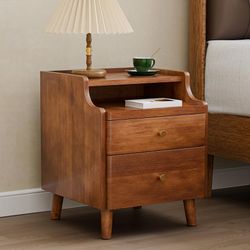 HOCAT Nightstand with Drawers, Pre-Assembled,
